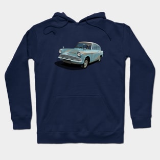 Ford Anglia in light blue Hoodie